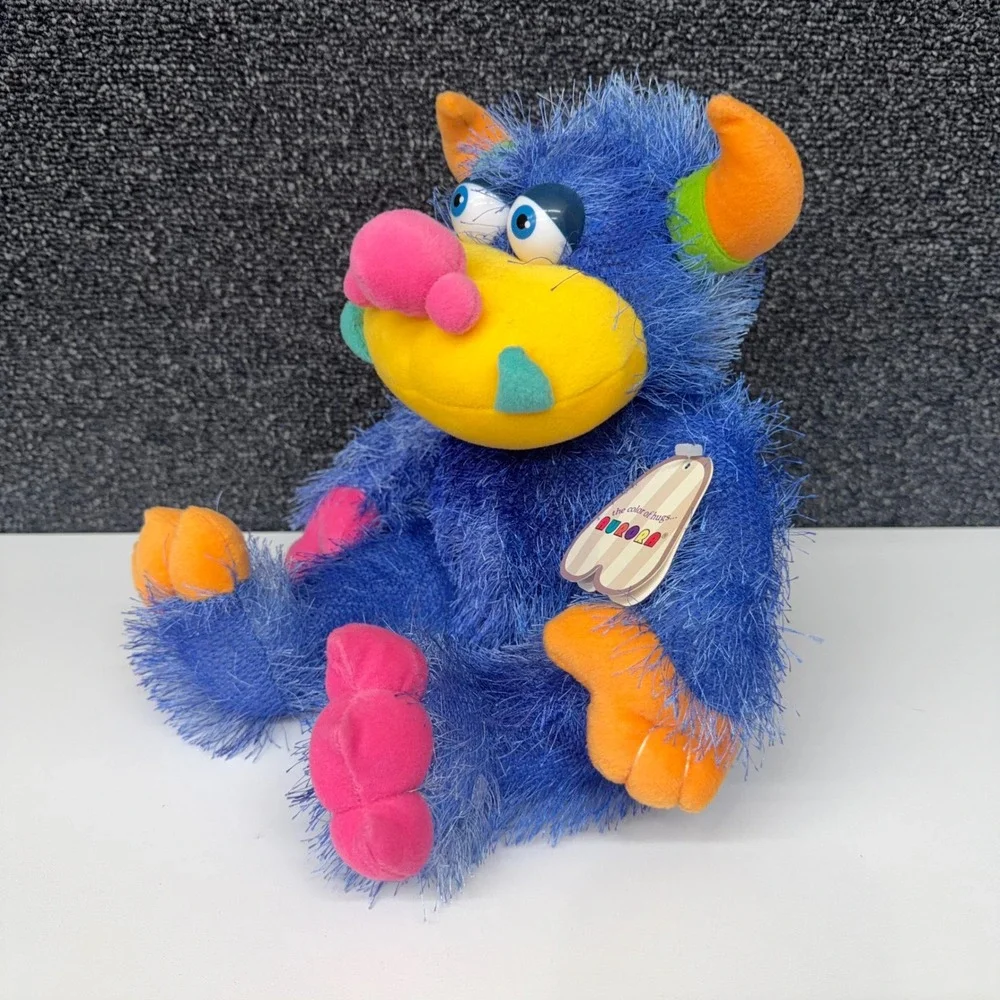 Aurora World Zonk Blue Shaggy Monster Plush Stuffed Animal 26038 Colorful‎ 11